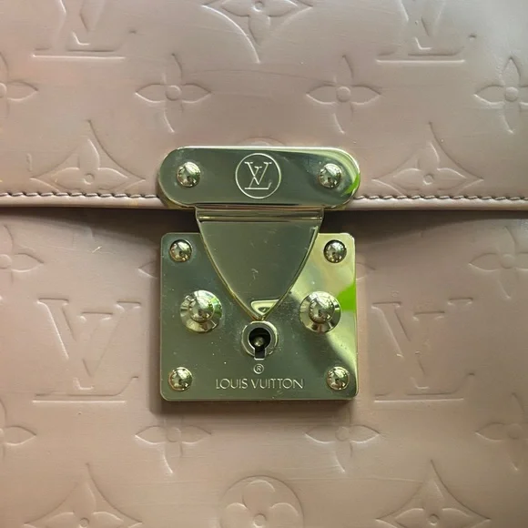 Louis Vuitton Spring Street Bag Peach Painted Vernis Vachetta Crossbody Bag Gold - Picture 5 of 16